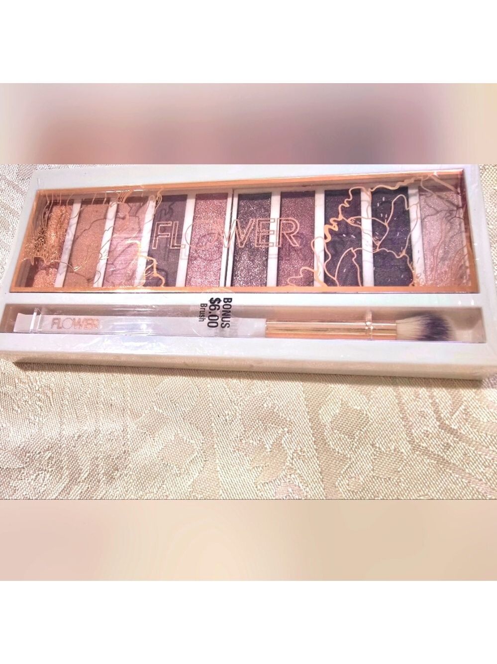 NEW! FLOWER Beauty Shimmer & Shade Eyeshadow Palette - Warm Natural ES1